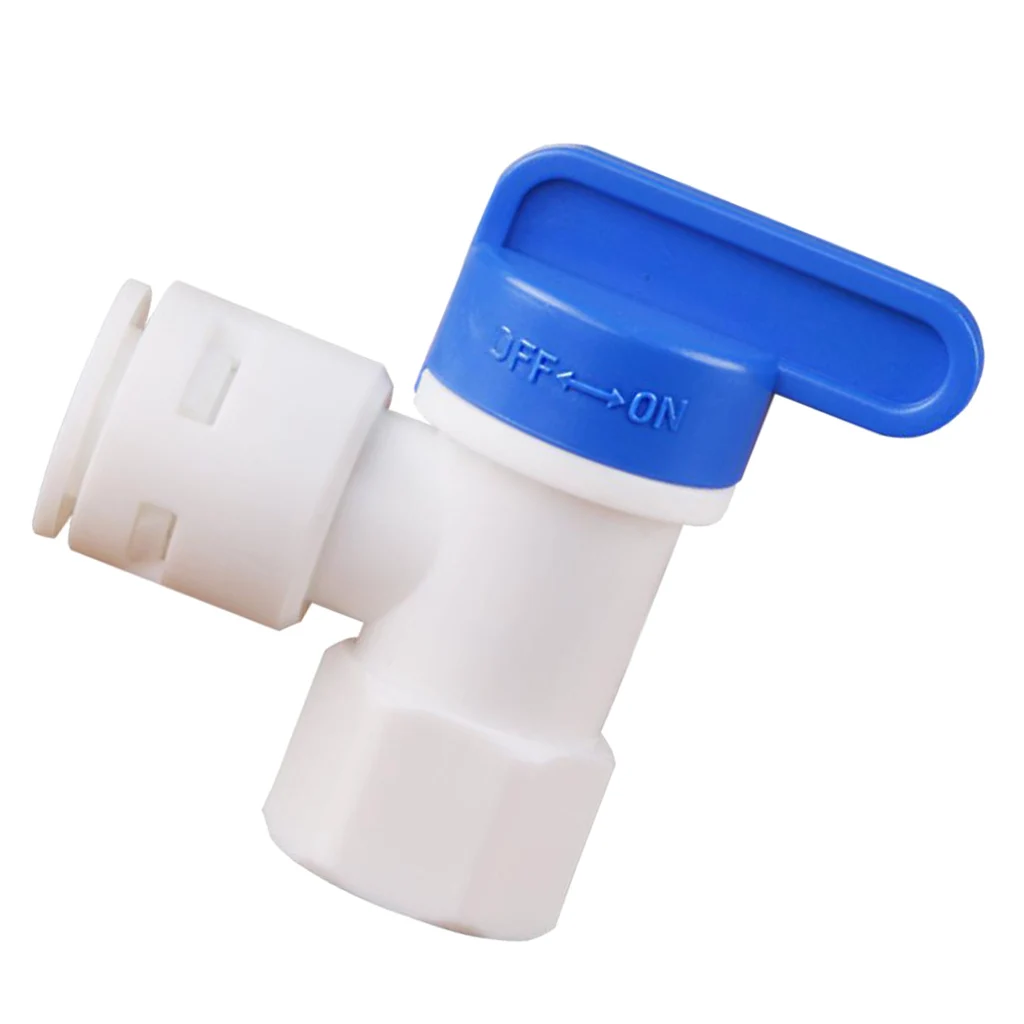 Water Tank Ball Valve for RO Reverse Osmosis Filter System ID 1/4 inch to 3/8 inch plastic check valve
