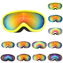 Детские очки для сноуборда, лыжные очки, детские лыжные очки, зимние защитные очки, очки с защитой от уф400 лучей, снежные противотуманные лыжные маски