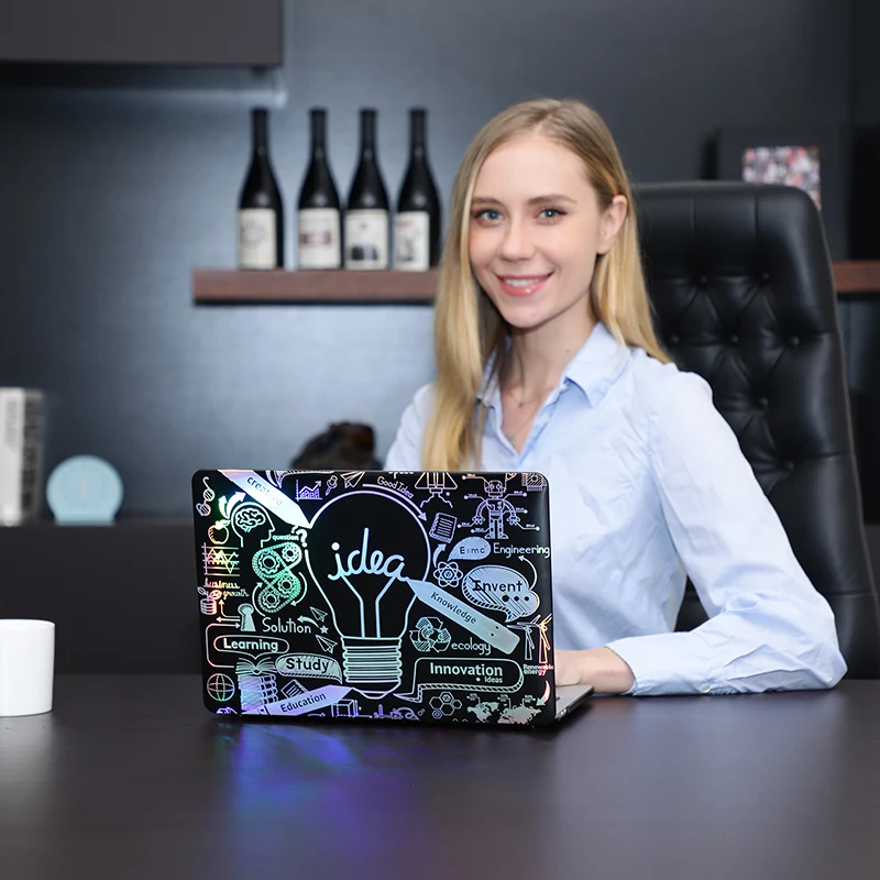 Sanmubaba 2023 Case para Macbook Air 13 m1 13.6 m2 Impressão a Laser Capa para Notebook Macbook Pro 13 Touch id A2338 A2337 A1932 A2681 - Imagem 3