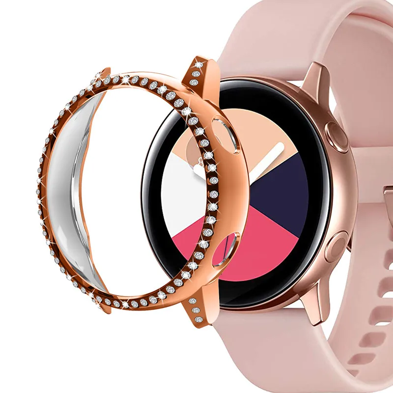 12 видов цветов Чехол для samsung Galaxy Watch Активный Чехол запасная Защитная крышка ТПУ чехол для часов розовое золото умный протектор для часов - Цвет ремешка: A