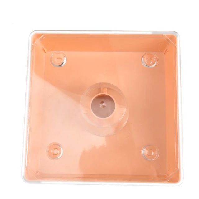 1 Dcs Bee Feeder Square 2 Liter Méhkas Felső Adagoló Méhész Szerszám Méhészeti Adagoló, Átlátszó Borítóval Előre Összeszerelve - Image 2