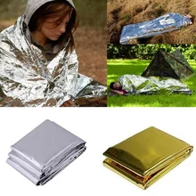 

Outdoor Survive Hypothermia Rescue First Aid Kit Camp Keep Foil Mylar Lifesave Warm Heat Bushcraft Thermal Dry Emergent Blanket