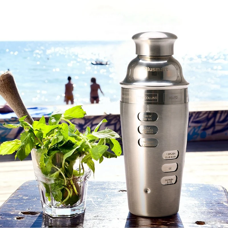 

Cocktail Shaker Stainless Steel 24Oz Bar Set Kit 3Pcs Cocktail Shakers with Rotation Recipe Guide,Martini Tool Accessories Bui