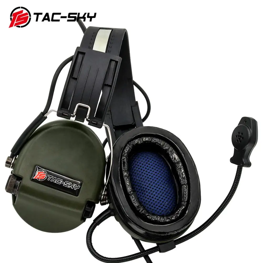 TAC-SKY Sordin силиконовые наушники шумоподавление пикап Охота Стрельба Спортивные Наушники Военная Тактическая гарнитура FG