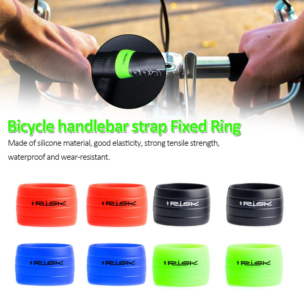 

1 Pair Silicone Plug Road Bike Handlebar Tape Plugs Drop Bar End Tape Fixed Ring Reusable
