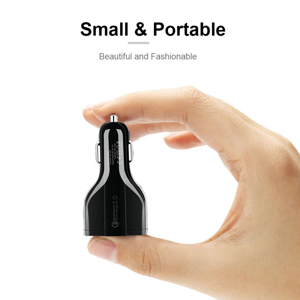 3.5A Car USB Charger Quick Charge 3.0 Mobile Phone Charger 3 USB Fast Car Chargers for iphone ios Huawei Android Phone Charger