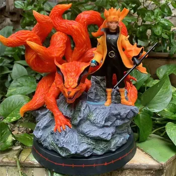 

Uzumaki Naruto Kurama Hatake Kakashi Naruto Shippūden Rasengan Raisetsu Syaringan Jiraiya PVC Action Model Toy 25CM G646