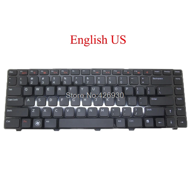 

Laptop US Keyboard For DELL For Inspiron 14R N4110 N4120 N4050 M4040 N4120 N411Z M411R M421R M5040 L502X English 0X38K3 X38K3