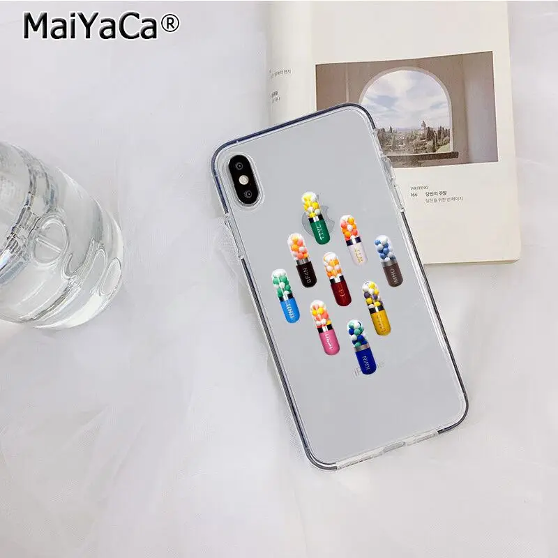 MaiYaCa прозрачный медицинский лекарственный таблетки капсулы Новое поступление телефон чехол для iphone 11 pro 8 7 66S Plus X XS MAX 5s SE XR крышка - Цвет: A7