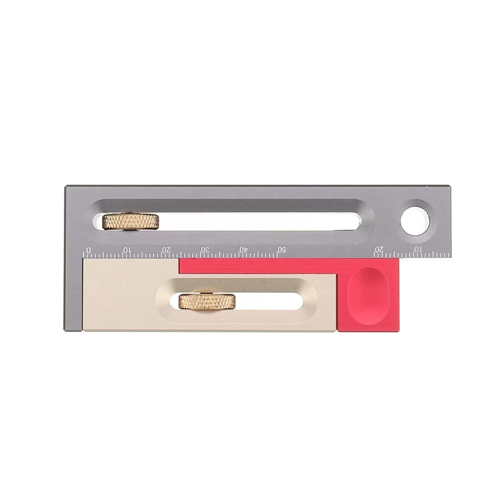  Drillpro Table Saw Slot Adjuster Mortise and Tenon Tool Woodworking Movable Measuring Block Tenonma