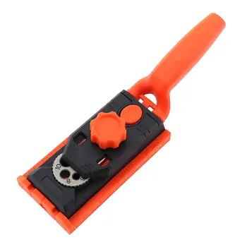 

2 In 1 Woodworking Punch Locator Round Raft Locator Oblique Hole Hole Opener Twist Drill Step Drill Suit 1set