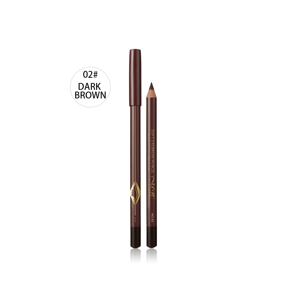 Menow Durable Eyebrow Pencil 12pens/box Waterproof and Sweat Proof for Beginners for Black Brown Eyebrow Tint Eye Brow Pencil - Цвет: P111-Dark Brown