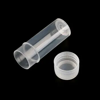 

20Pcs 5ml Plastic Test Tubes Vials Sample Container Powder Craft Screw Cap Bottles for Office School Chemistry Supplies