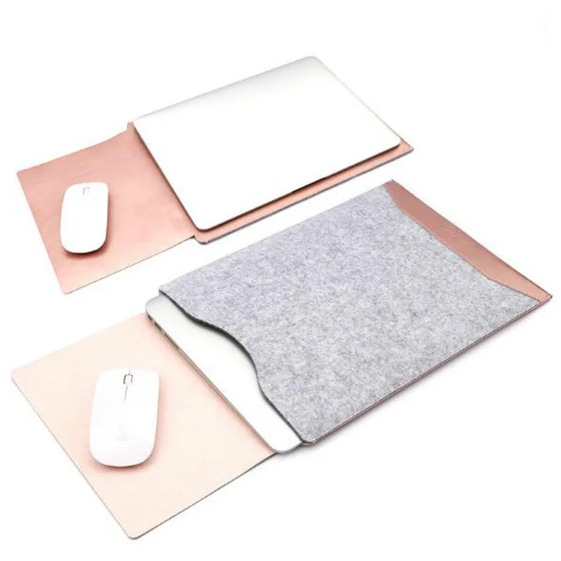 

Waterproof Liner Sleeve Laptop Bag 15.4 13.3 12 Inch Leather Protective Case For Notebook Macbook Air Pro