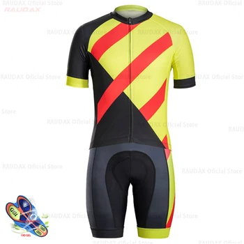 

Cycling Skinsuit 2020 Pro Team rcc raudax Summer Cycling Clothing MTB Cycling Men Bike Jersey Set Ropa Ciclismo Triathlon