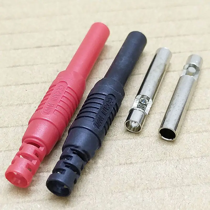 10 шт. изолированный кожух безопасности 4 мм банан Джек Разъем под пайку разъем
