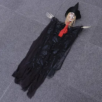 

1PC Pendant Witch Horror Ghost Trick Pendant Creative Decorations Layout Props for Halloween Party Haunted House
