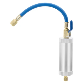 

R12 R134A R22 Air Conditioning Car Oil Injection Tool 2 Ounce 1/4" Pure Liquid Oil Coolant Filler Tube Car Accessories