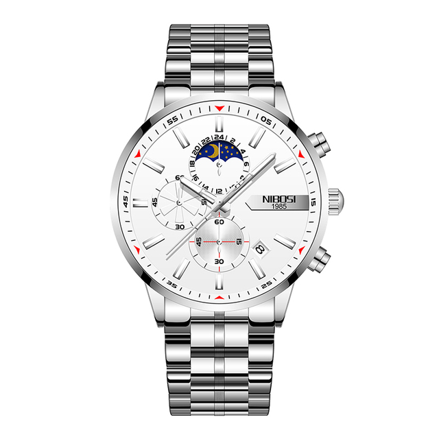 Men Chronograph Quartz Watch Fashion Mens Watches Top Brand Luxury Waterproof Clock Sport Watch  Relogio Masculino 2501