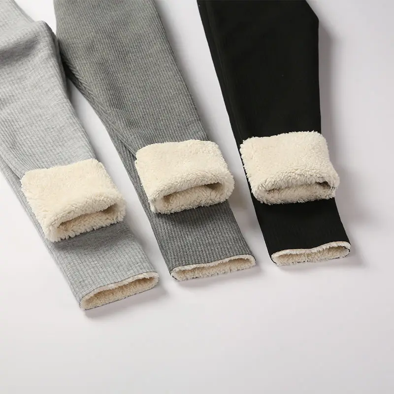 

2021 New Leopard Grils Pants Children Winter Thick Warm Trousers Girls Leggings Warm Elastic Waist Cotton Leggings Girl Pants