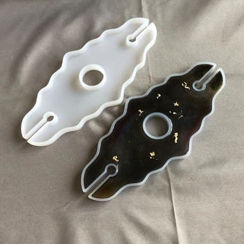 

Crystal Epoxy Resin Mold Coaster Casting Silicone Mould DIY Crafts Making Tool P0RF