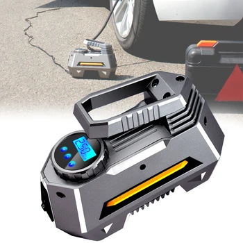 

12V 120W 120PSI Electric Accessories Tyre Inflator Automatic Air Compressor Emergency Larger Flow Car Digital LED Display