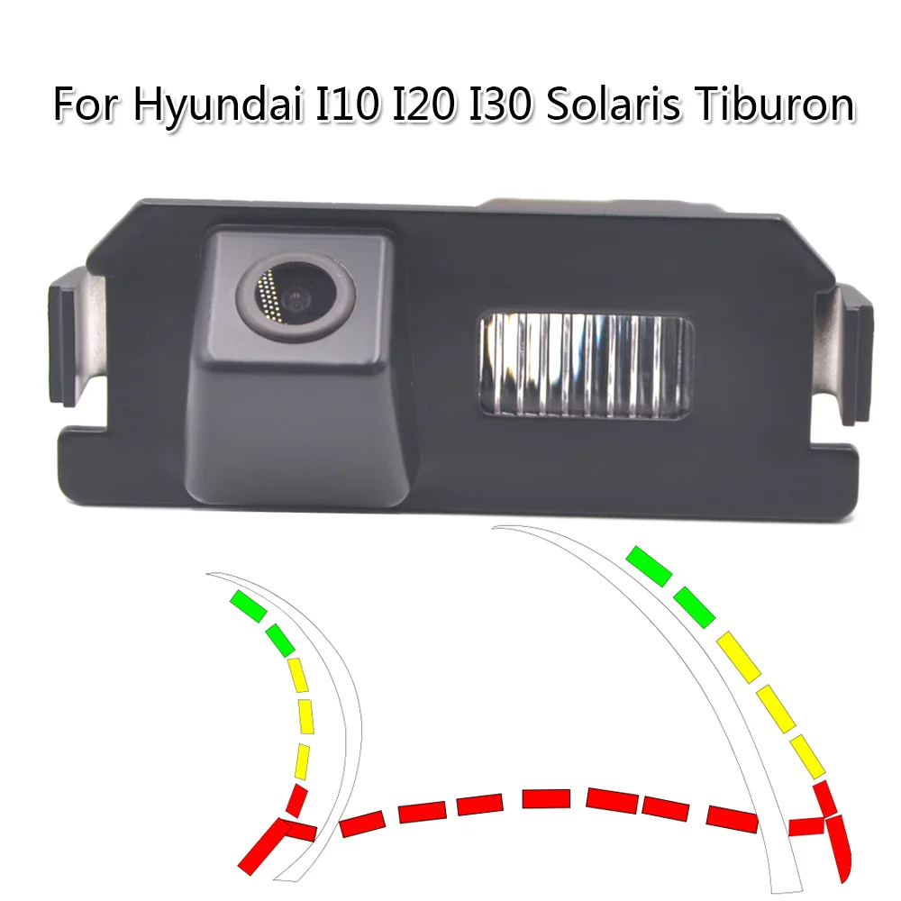 

waterprrof night vision CCD dynamic trajectory car rear view camera for Hyundai I10 I20 I30 solaris Tiburon