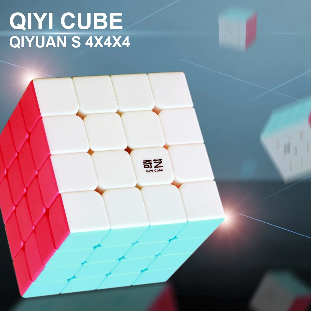 QiYi QiYuan S 4x4x4 Magic Скорость куб Stickerless профессиональный куб головоломка Развивающие игрушки для детей, qiyi, cubo magico, 4x4