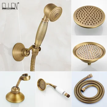 Antique Bronzeหัวฝักบัวฝักบัวสเปรย์ฝักบัวห้องน้ำทองแดงโบราณห้องน้ำอุปกรณ์เสริมELS2004 1