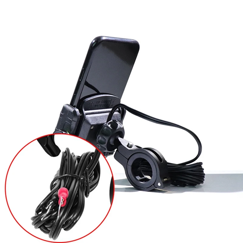  High Quality Motorcycle Bike Cell Phone Holder Stand Charger for Samsung Phone Charger For iPhone S