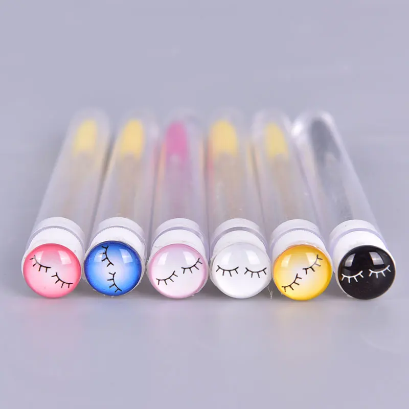 

1PCS Reusable Eyebrow Brush Tube Disposable Eyelash Brush Eyebrow Dust-Proof Tube Mascara Brushes