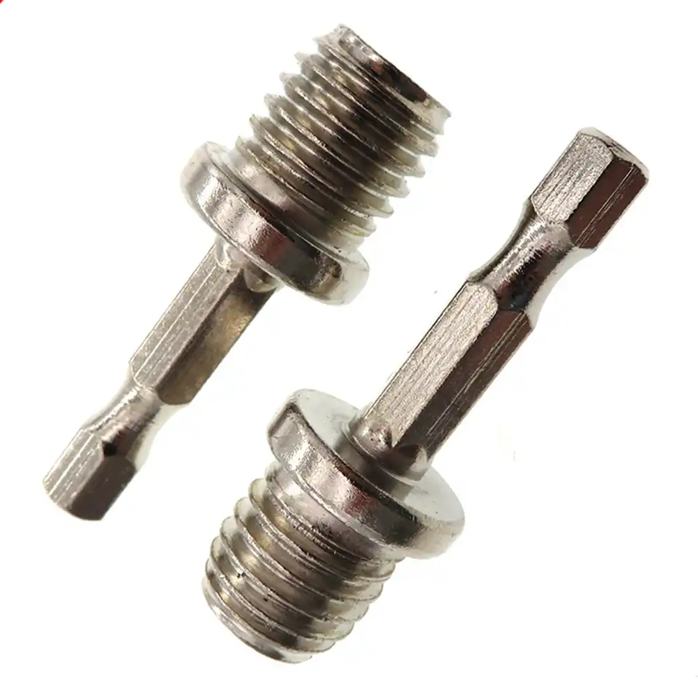2pcs 1//4 Hexagon Connecting Rod-Adapter Drill Chuck M14 Polishing Disc Connectin