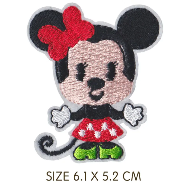 Cartoon anime high quality Mickey Minnie Mouse patch fireworks Embroidered for Iron on T-shirt  DIY Sewing clothes patch Decor