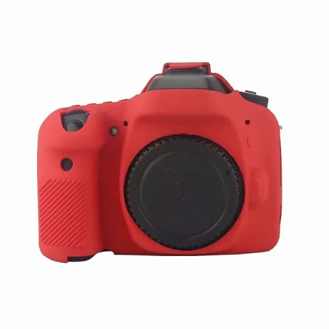 Coque peau en Silicone souple, housse de protection pour appareil photo DSLR, pour Canon EOS R100 R8 R7 R6 R6II R5 R10 R50 R RP 70D 80D 2000D T7-For EOS R7 Rouge- image 76 | Rakuten