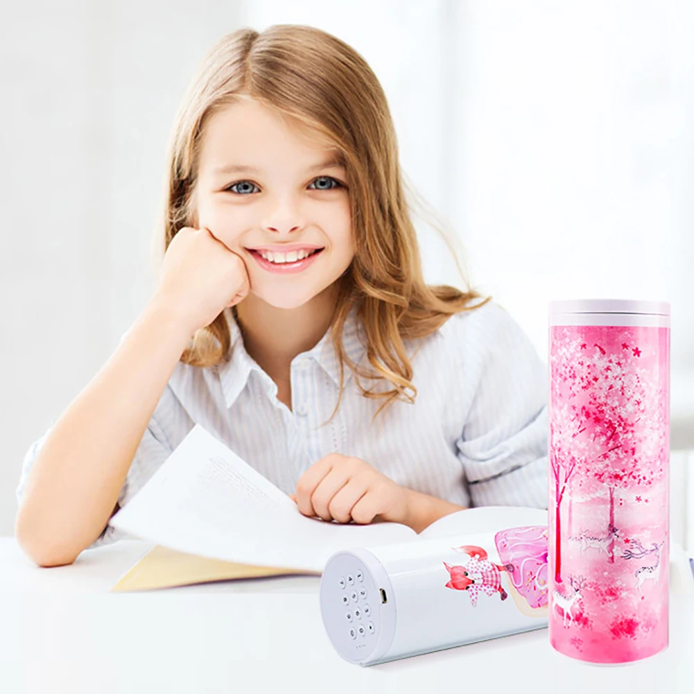 

Multifunctional Pencil Box Large Capacity Pencil Cases Quicksand Translucent Creative Cylindrical Pen Holder kid Stationery