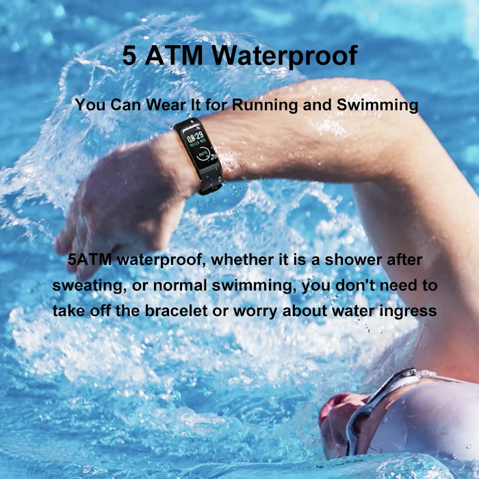 Amazfit Band Cor 2 Смарт часы 5ATM водонепроницаемые 2.5D цветная рамка из нержавеющей стали