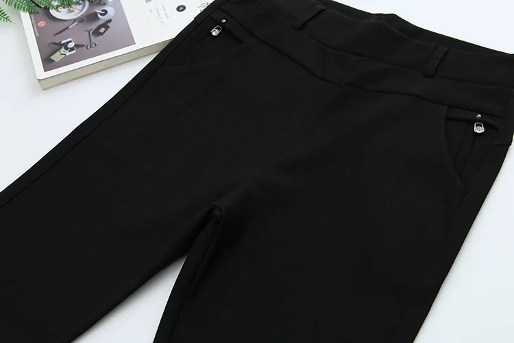 Повседневные женские леггинсы, осень, 2XL-8XL размера плюс, модная одежда, обтягивающие, с высокой растягивающейся подошвой, женские леггинсы со стразами, JL-964