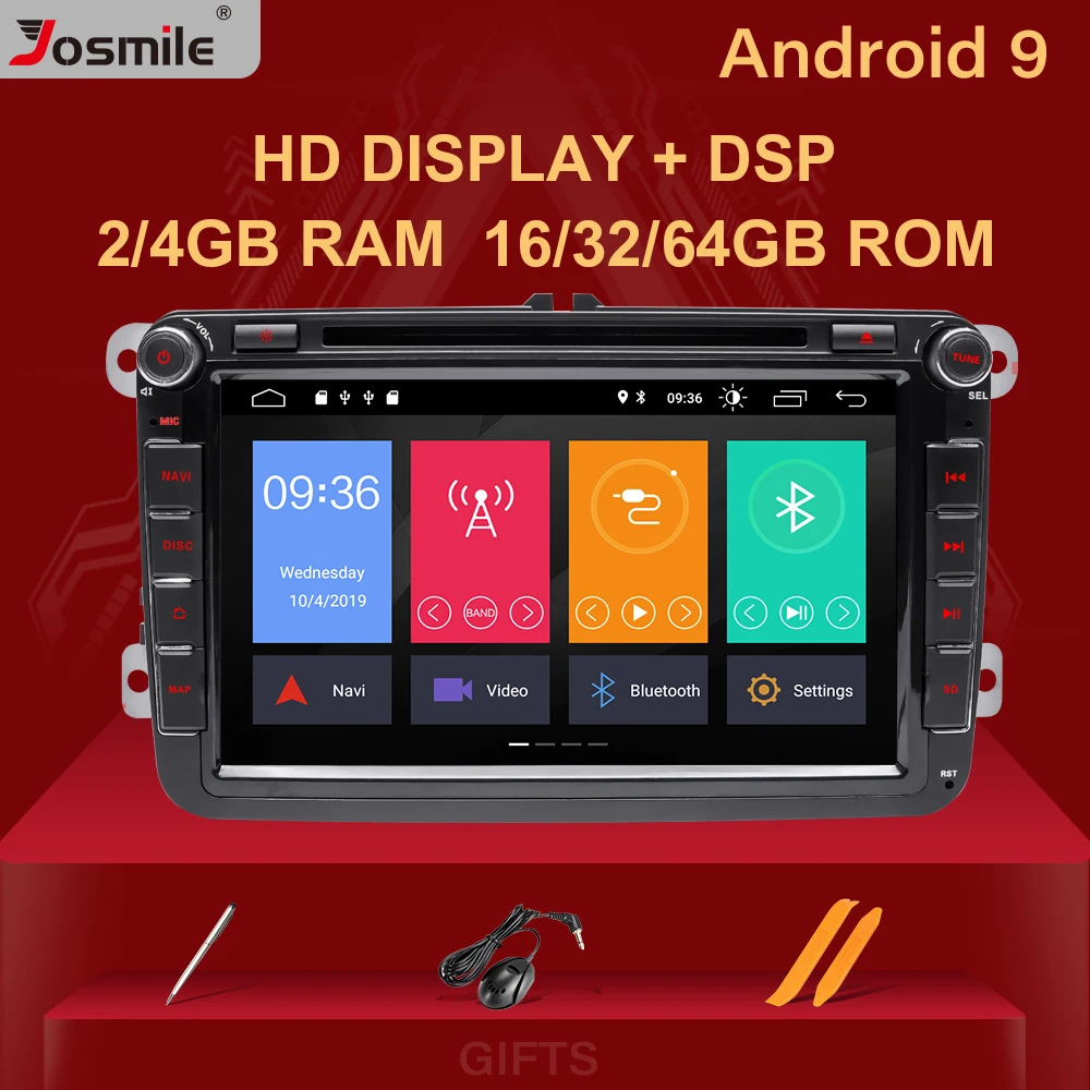 Ceny IPS DSP 64GB 2 din Android 9.0 samochodowe multimedia do szybkiego Yeti VW passat b6 golf 4 5 6 polo siedzenie tiguan Altea Amarok Toledo Radio