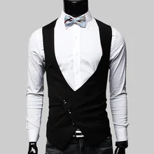 Свободный агент корейский стиль костюм жилет стилист волос жилет приталенный жилет