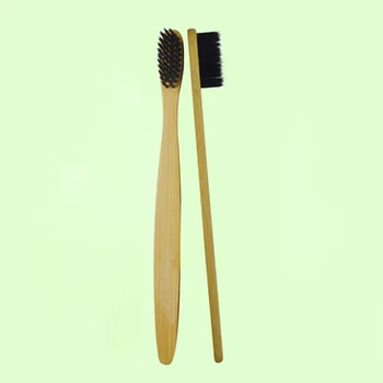 

Eco Vegan Bamboo Charcoal-Toothbrush Soft Fine Oral Brush Adult Soft Fur Bamboo Charcoal Toothbrush Supplies