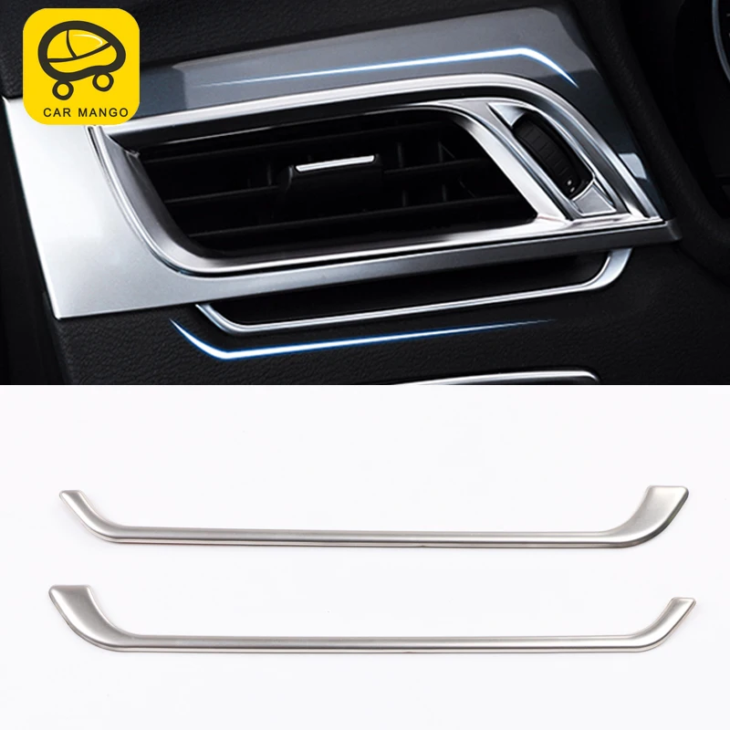 

CarManGo for BMW F48 X1 2016 2017 2018 Auto Car-styling Front Down Air Outlet Vent Frame Cover Trim Sticker Interior Accessories