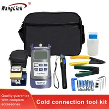 Wanglink волоконно-оптический холодный Набор для соединения волоконно-оптическая посылка Машина fusion toolbox оптический измеритель мощности Красный светильник ручка для резки knif