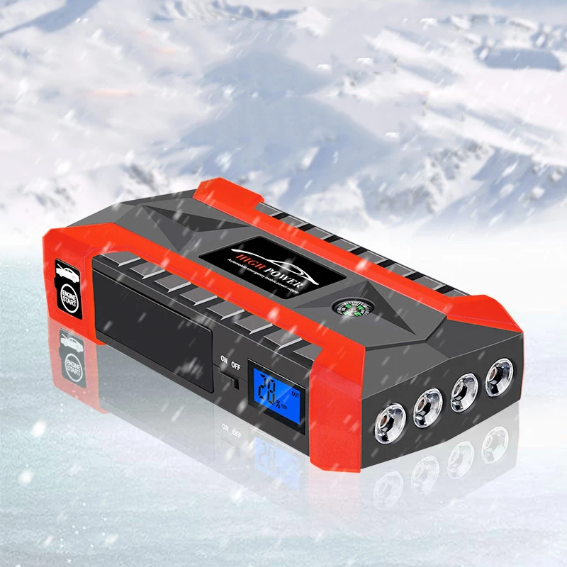  Car Jump Starter Emergency Start-up Charger External Battery 20000mAh 4 USB Power Bank for iPhone S