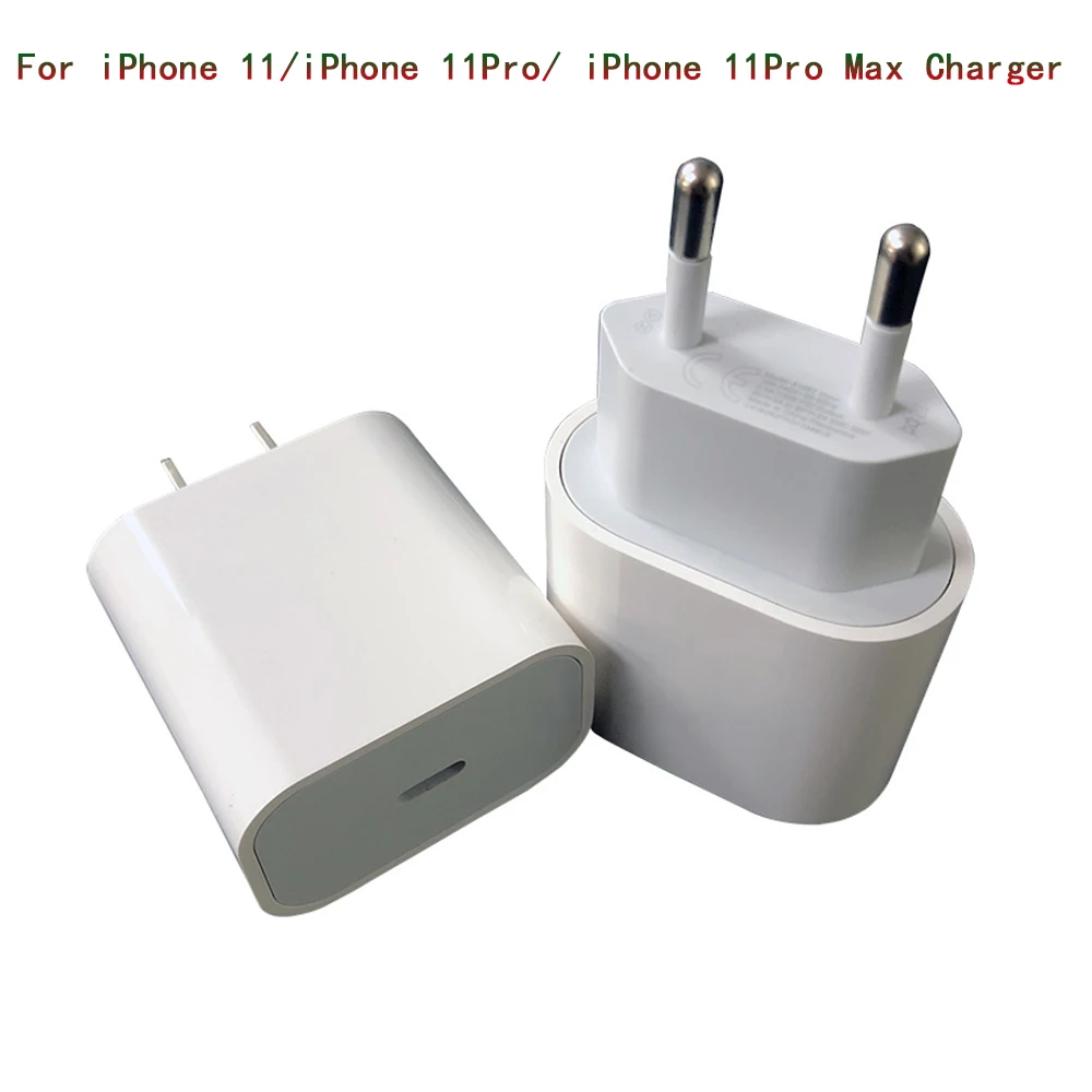 Зарядное устройство PD быстрой зарядки 18 Вт для Apple IPhone 11 Pro XR XS Max IPad USB Type C EU/US