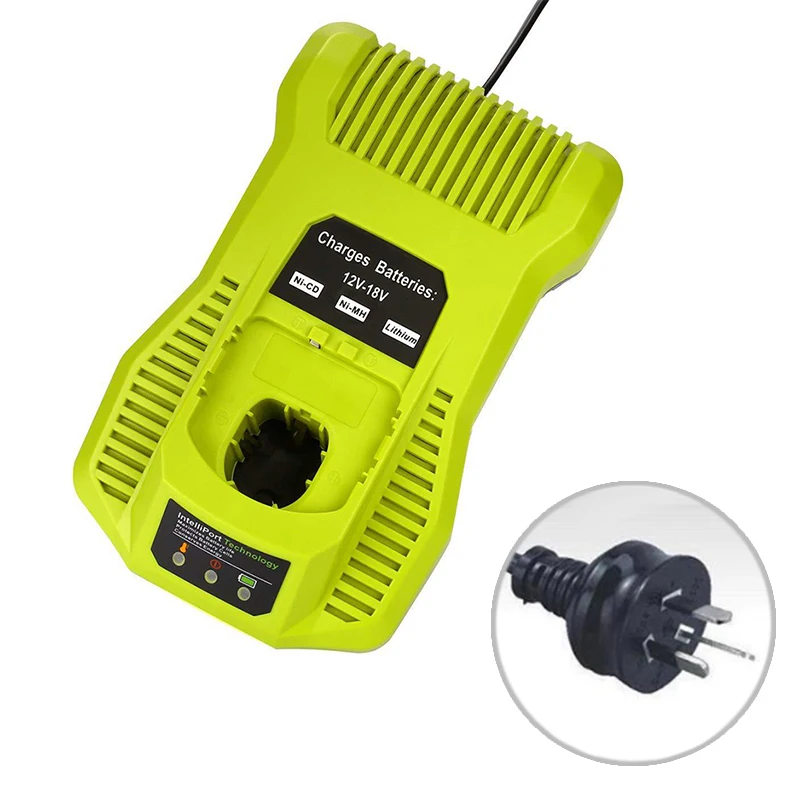 

12V-18V Lithium Battery Adapter To Fit For Ryobi One+ P117 With US Plug Replace
