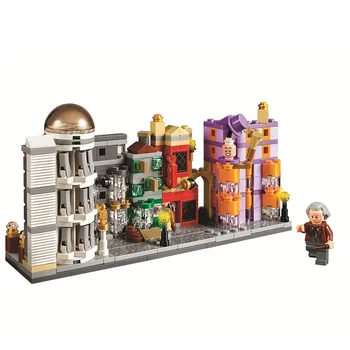 

Harrylys potter movie Diagon Alley Stores Building Block NEW Magic world assemble bricks educational toy