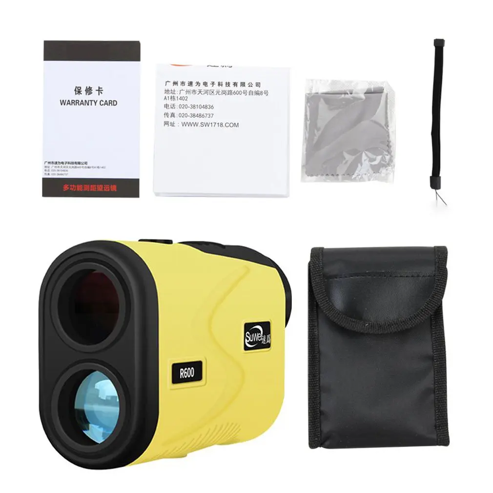 

Telescope Laser Rangefinder 600m/1000m/1500m Distance Meters Measure Device Range Finder 6X Monocular for Golf hunting