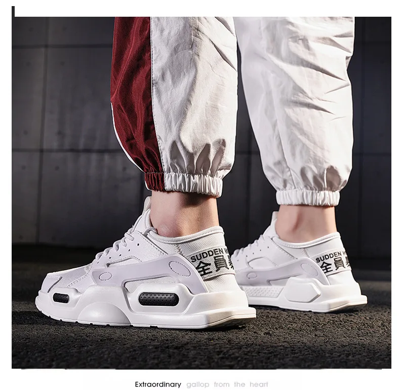 INS MEN'S SHOES Spring New Style Breathable Korean-style Online Celebrity-Casual Men Mesh Trendy Shoes Versatile Sports Daddy Sh