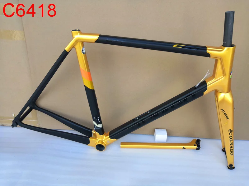 Черное золото Colnago C64 карбоновая дорожная рама T1100 набор углеродных велосипедов с 12 цветами на выбор