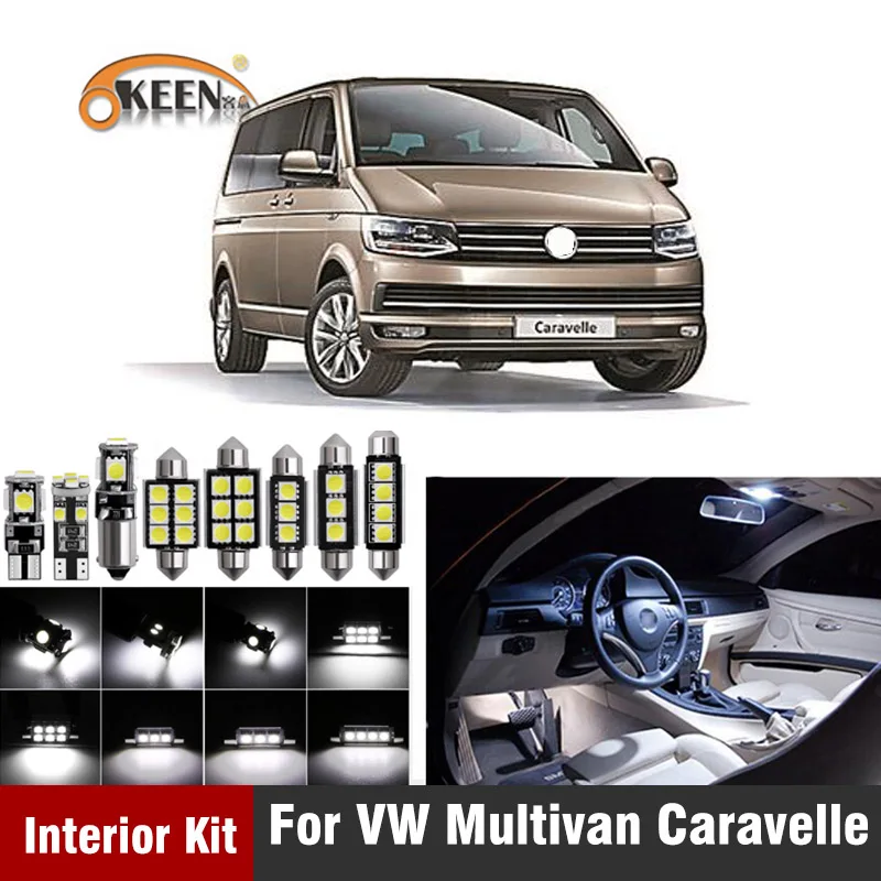 

Canbus Led interior Light Kit Dome LED bulb For VW Multivan For Caravelle MK5 MK6 T5 T6 2003-2018 Dome light Kit